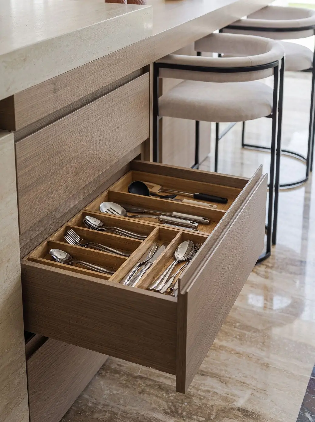 Kitchen drawer detail