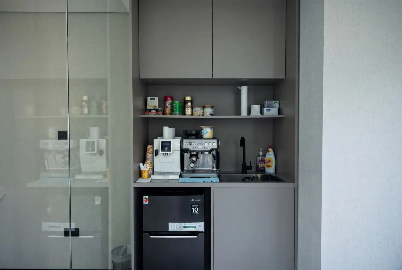 Commercial pantry and coffee station
